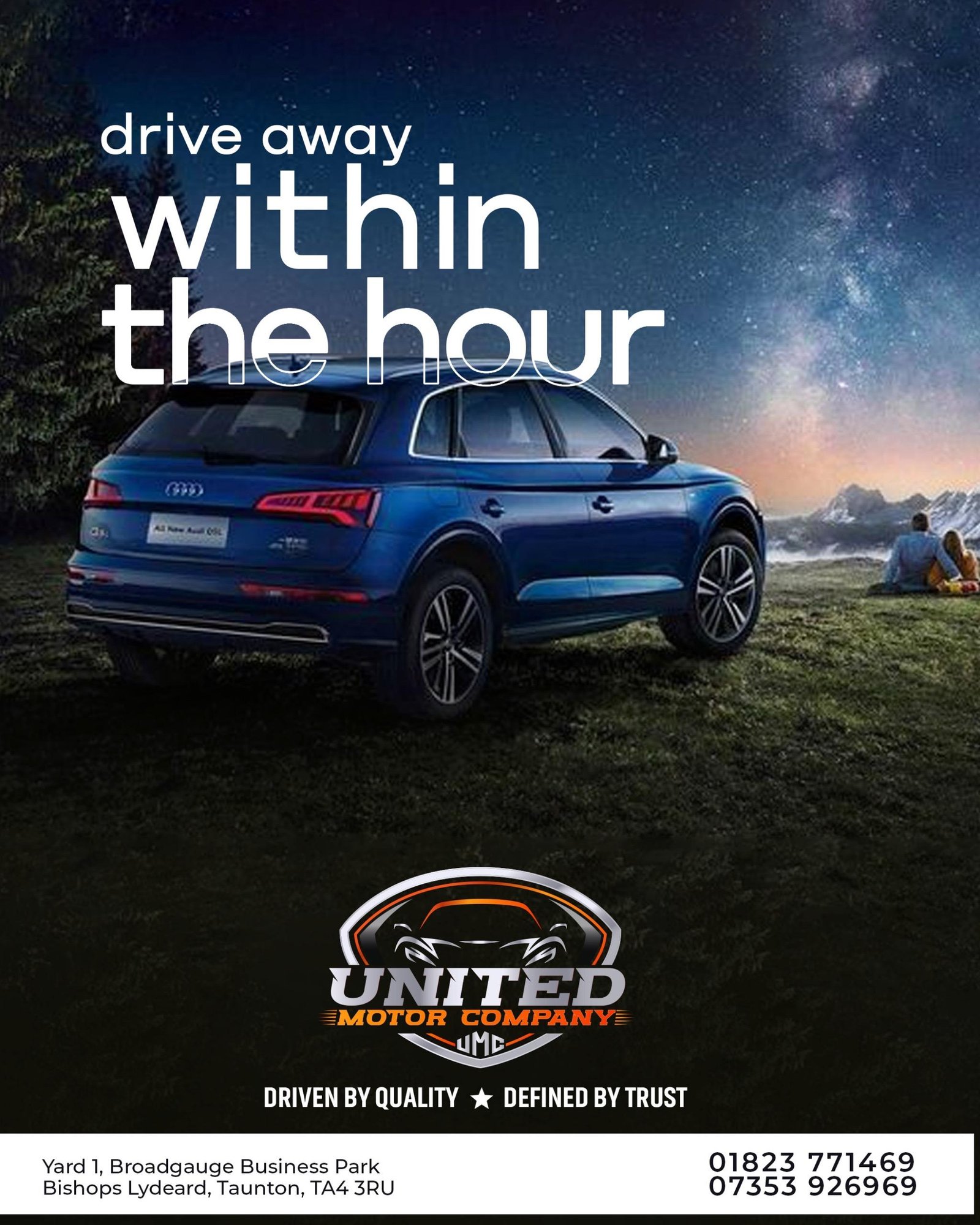 Drive Away Within The Hour